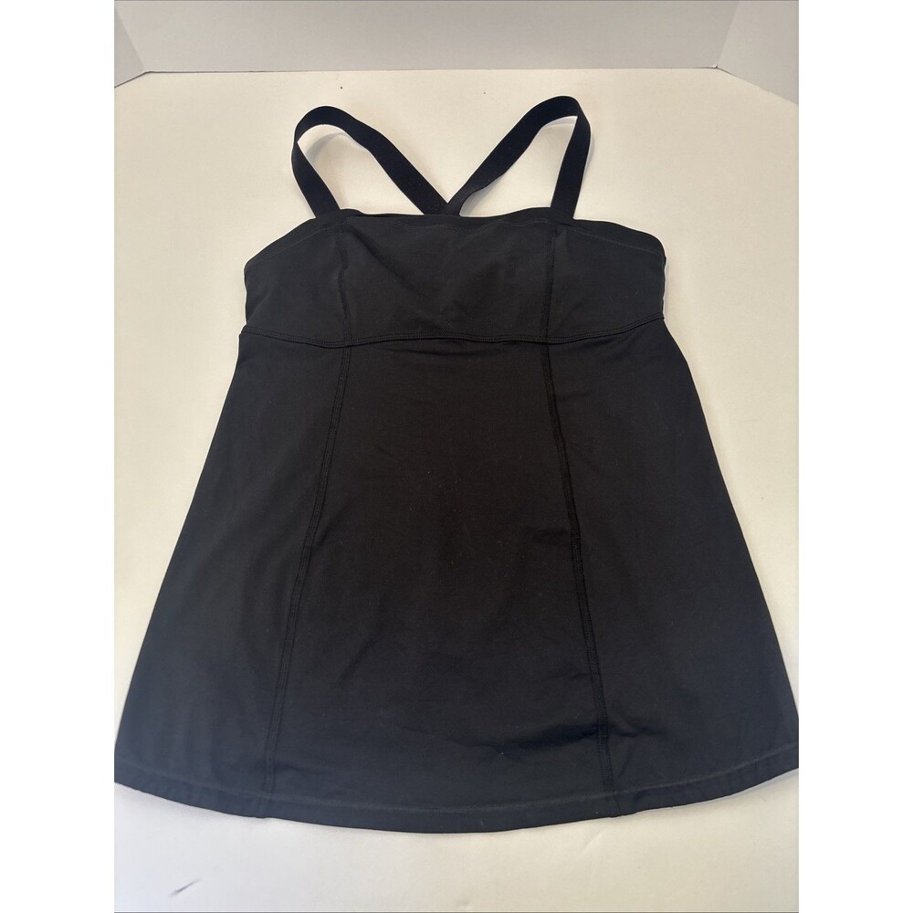 Lululemon black Tank Top razor back Athletic Yoga women’s size 8